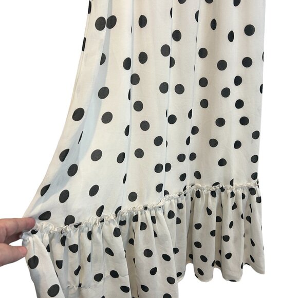NWT GIBSONLOOK Ivory with Black Dots Dress Beautiful Extra Small XS - Picture 7 of 9